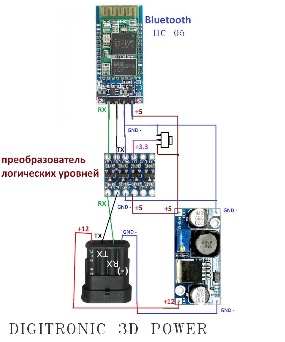 Блютус адаптер для ГБО на основе НС-05 — DRIVE2