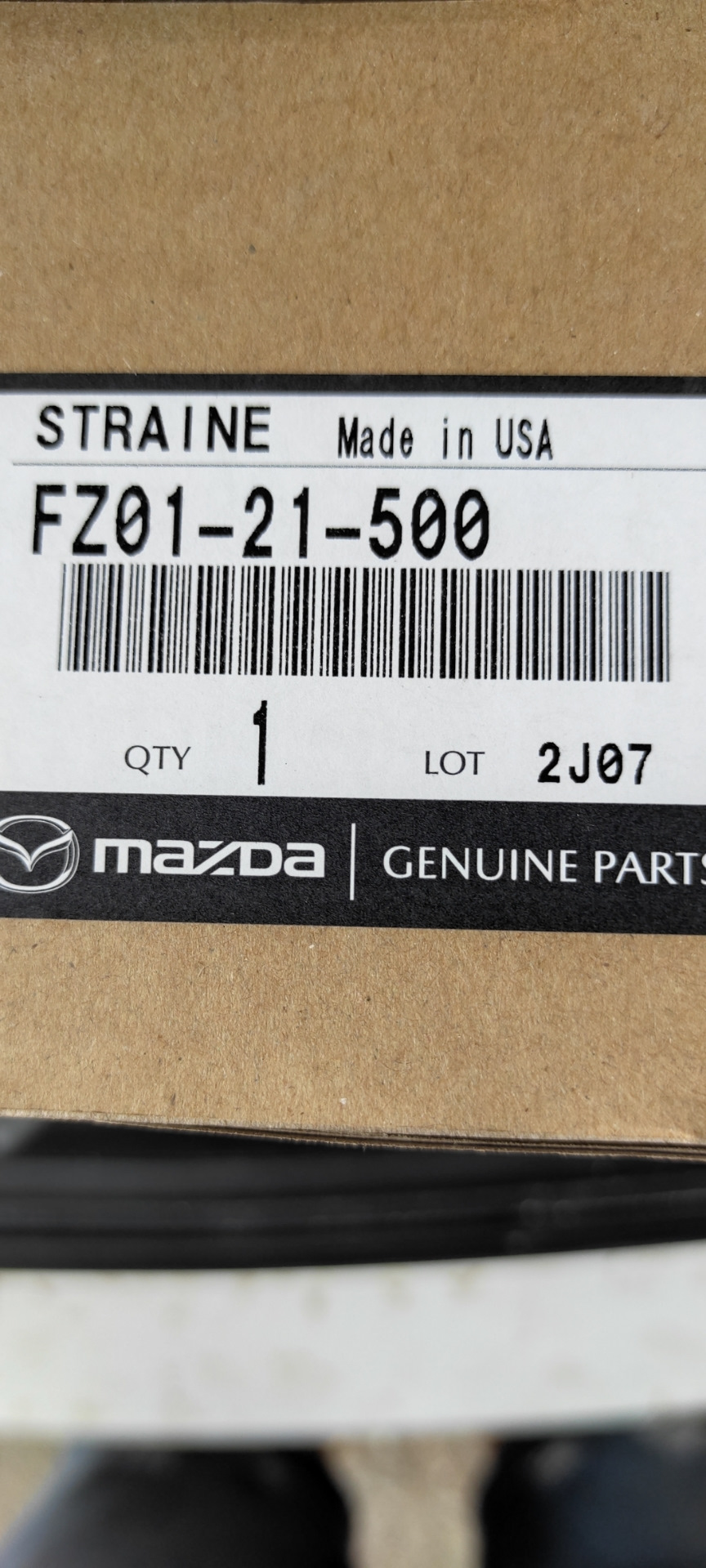 Фото в бортжурнале Mazda CX-5 (1G). Запчасти на фото: FZ0121500