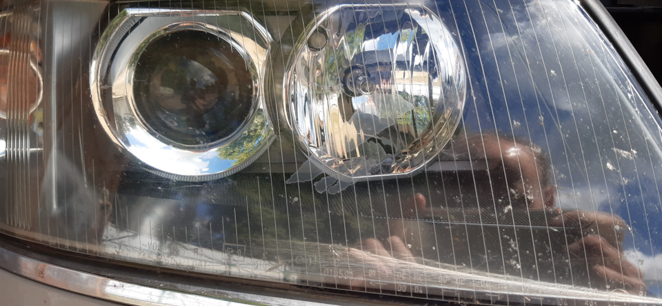 Как я испортил лак на фаре. — Audi A6 (C5), 2,4 л, 1997 года | своими ...