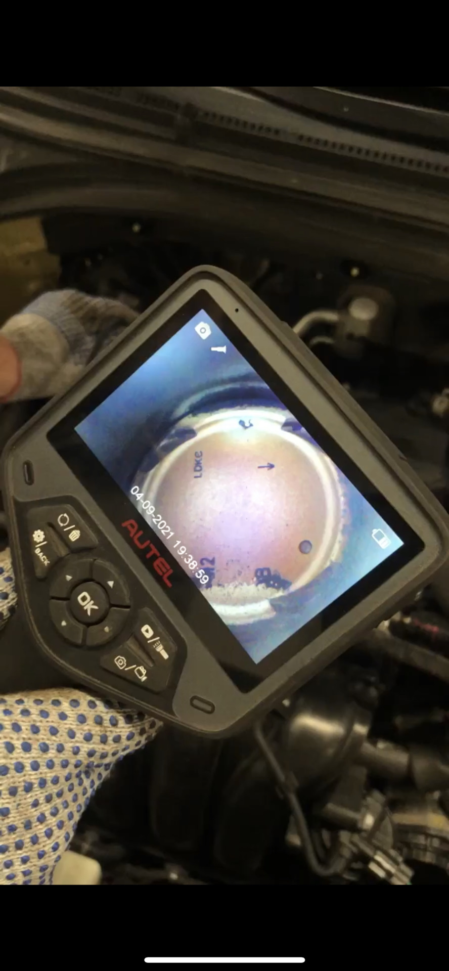 Проверка двигателя+катализатора эндоскопом на 75к — Hyundai Elantra (6G ...