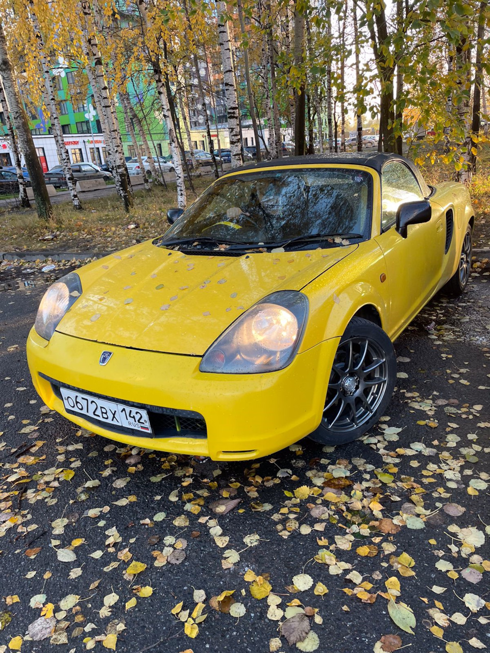 22.11.2021 Машина отправляется зимовать, перекрас бампера и зеркал. —  Toyota MR-S, 1,8 л, 2001 года | фотография | DRIVE2