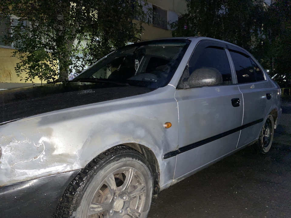 Замена крыла акцент — Hyundai Accent (2G), 1,5 л, 2002 года | кузовной ...