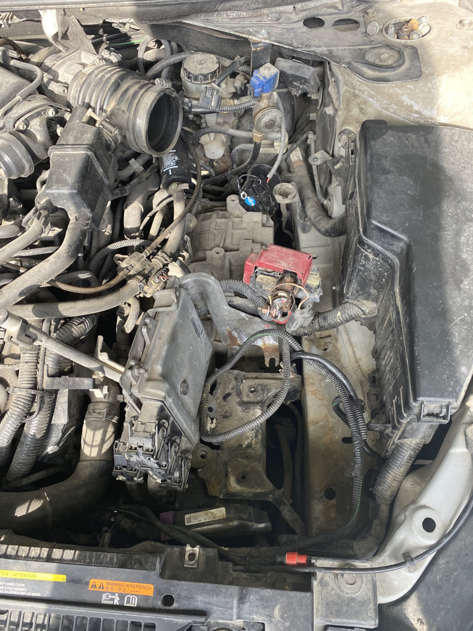 ///Доп радиатор/// — Nissan Teana (J32), 3,5 л, 2008 года | своими ...