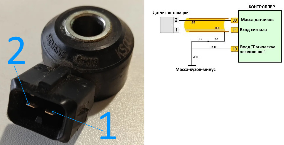 [324]Датчик детонации.непонятки с экраном. — Lada 2115, 1,5 л, 2000 ...