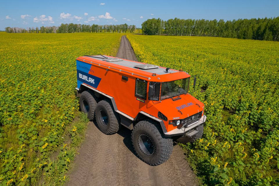 Такого вы точно не видели: вездеход «Бурлак» в подсолнухах — Вездеход ...