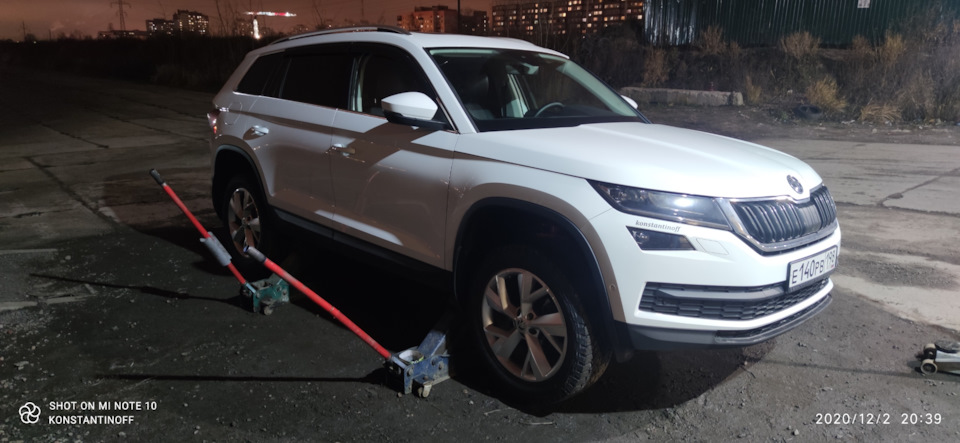 АТ резина зимой — Skoda Kodiaq (1G), 2 л, 2019 года | шины | DRIVE2
