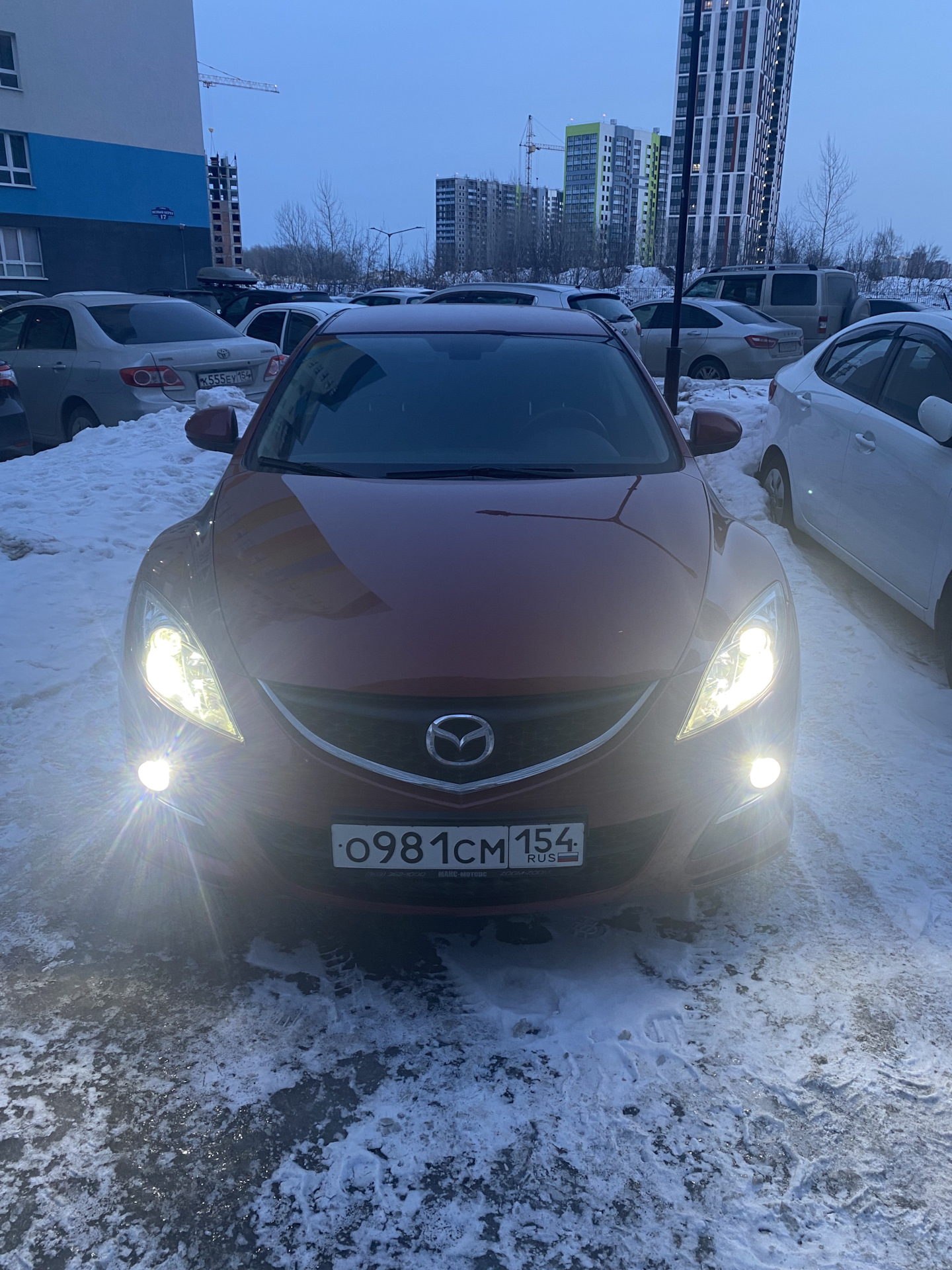 Реставрация фар, с эффектом омоложения. — Mazda 6 (2G), 2 л., 2011 года ...