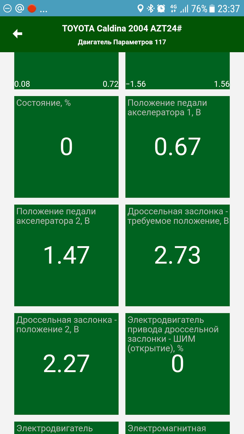 Диагностика с помощью MotorData OBD. — Toyota Caldina (241), 2 л, 2005 года  | электроника | DRIVE2