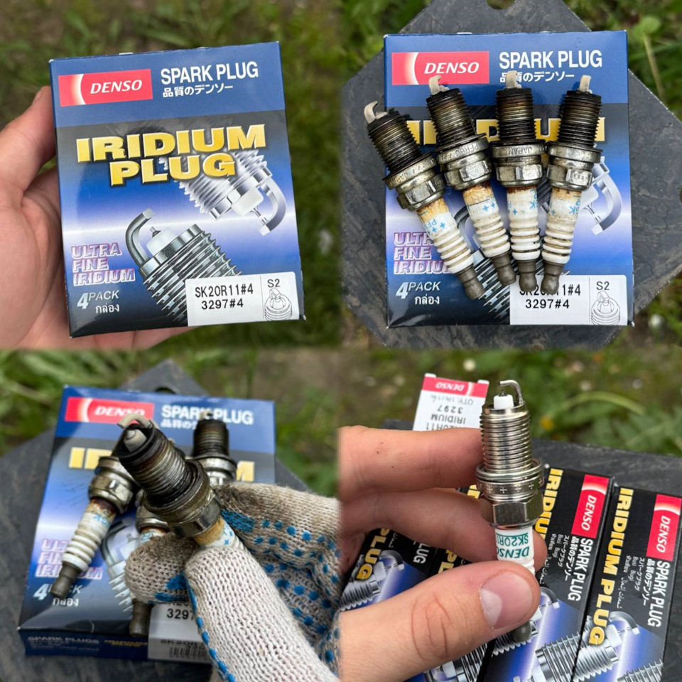 Свечи Denso Japan — арт. SK20R11 — Toyota Camry (XV40). Запчасти на фото: SK20R11, 680531, 3297