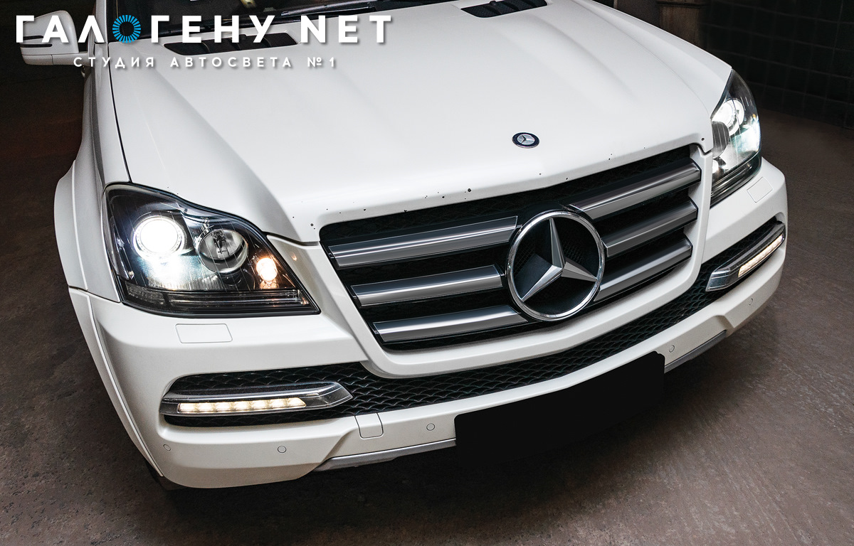 Как снять хром с дхо мерседес gl350