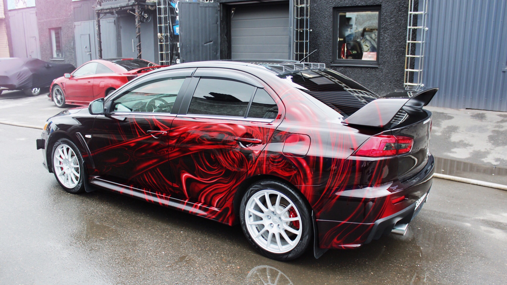 Mitsubishi Lancer Evolution x оклейка