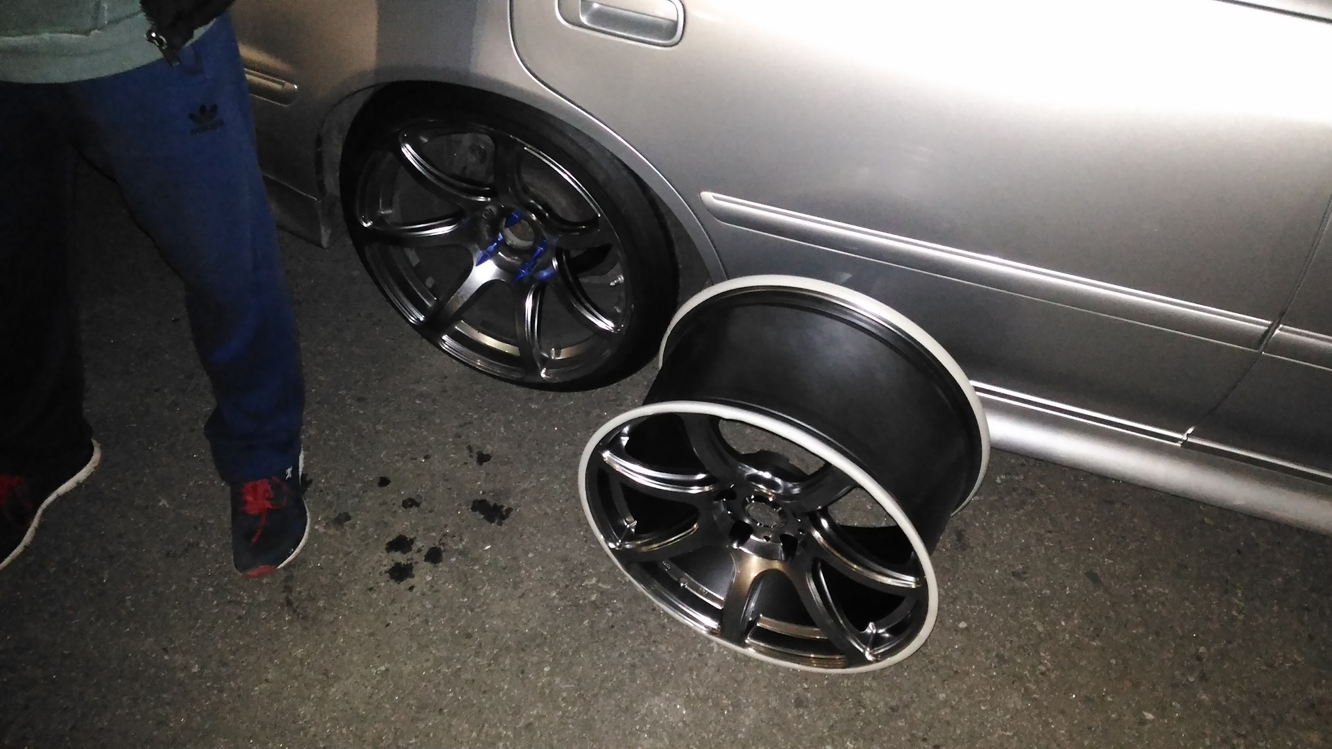 Hyper black цвет дисков как выглядит Новые диски JS107 hyper black 9.5j, et22, 18 - Toyota Mark II (100), 2,5 л, 1996