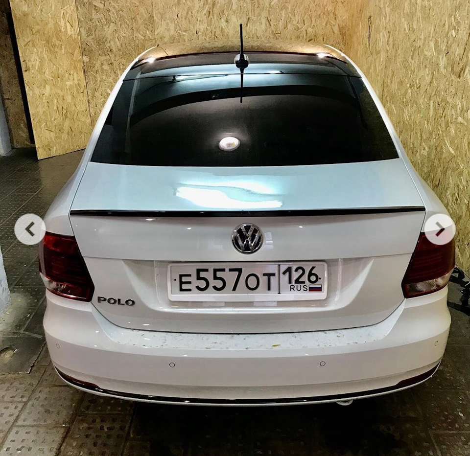 Лип спойлер Volkswagen Polo