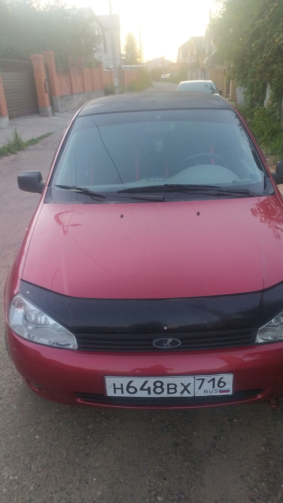 Тонированная полоса по ГОСТу на лобовое стекло — LADA Калина хэтчбек, 1 ...