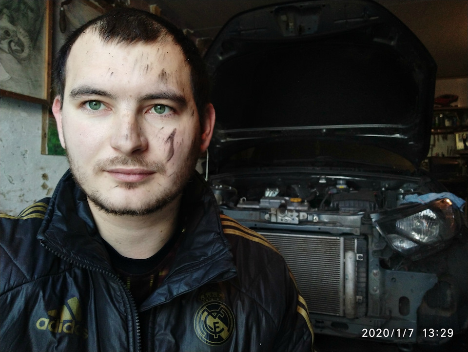 День 1: Обработка (передний бампер+капот) — Lada Гранта Лифтбек (2G), 1 ...