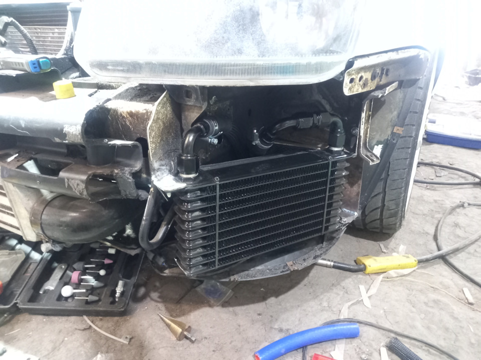 Дополнительный радиатор и помпа на приору — Lada Приора хэтчбек, 1,6 л ...