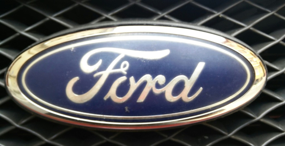Ford Focus Mondeo Grill Badge Emblem Logo Blue And Silver 151mm X 65mm