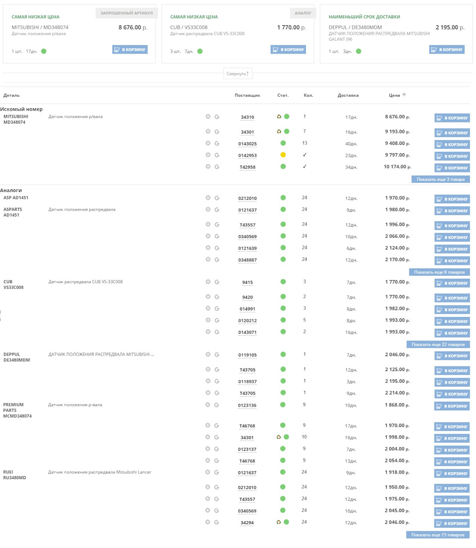 Запчасти на фото: MD348074. Фото в бортжурнале Mitsubishi Galant (8G)