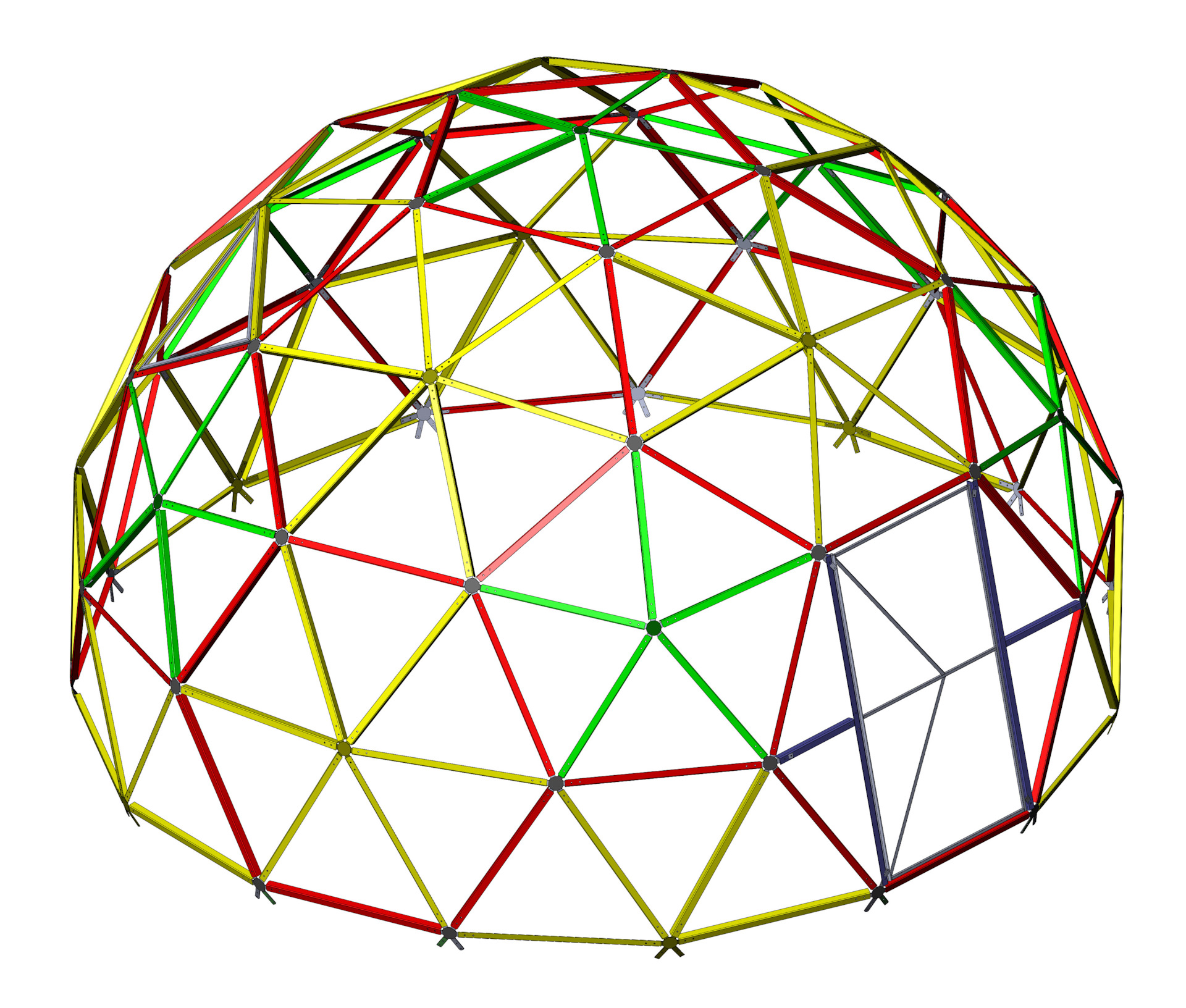 Сборочная схема геокупола