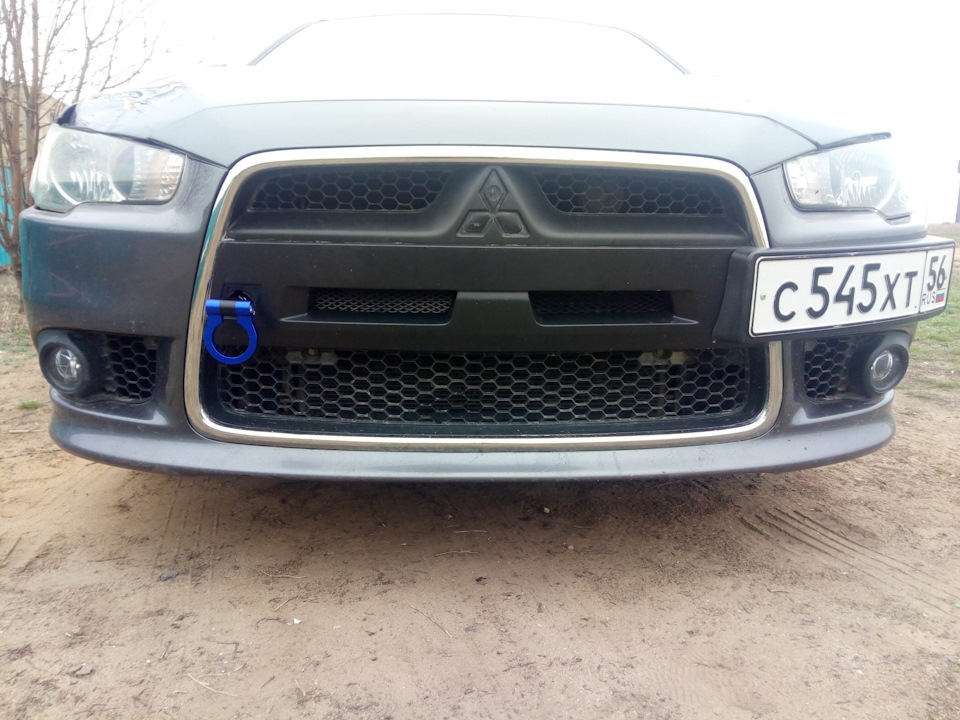 Буксировочная серьга — Mitsubishi Lancer X, 1,5 л, 2011 года | стайлинг ...