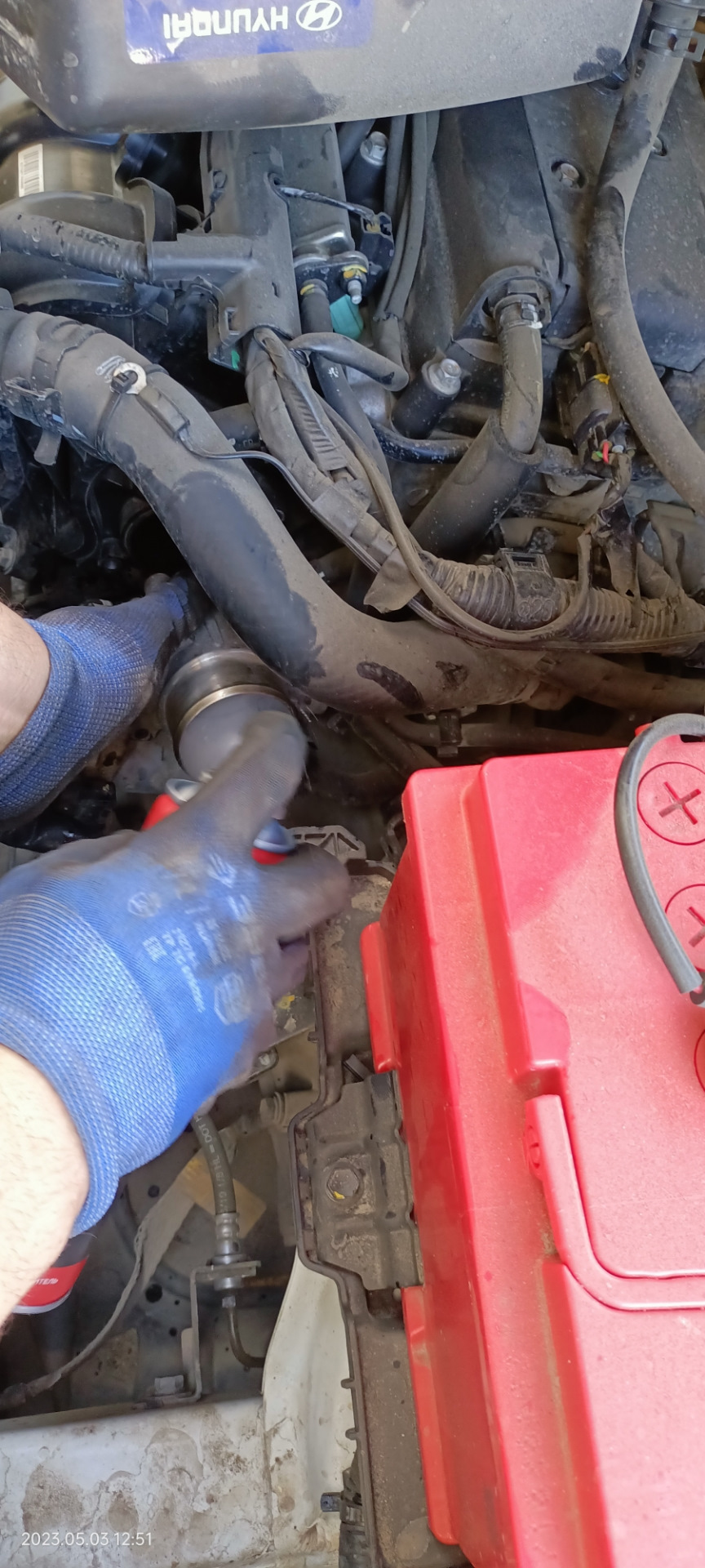 Чистка дроссельной заслонки — Hyundai Solaris, 1,6 л, 2015 года | визит ...