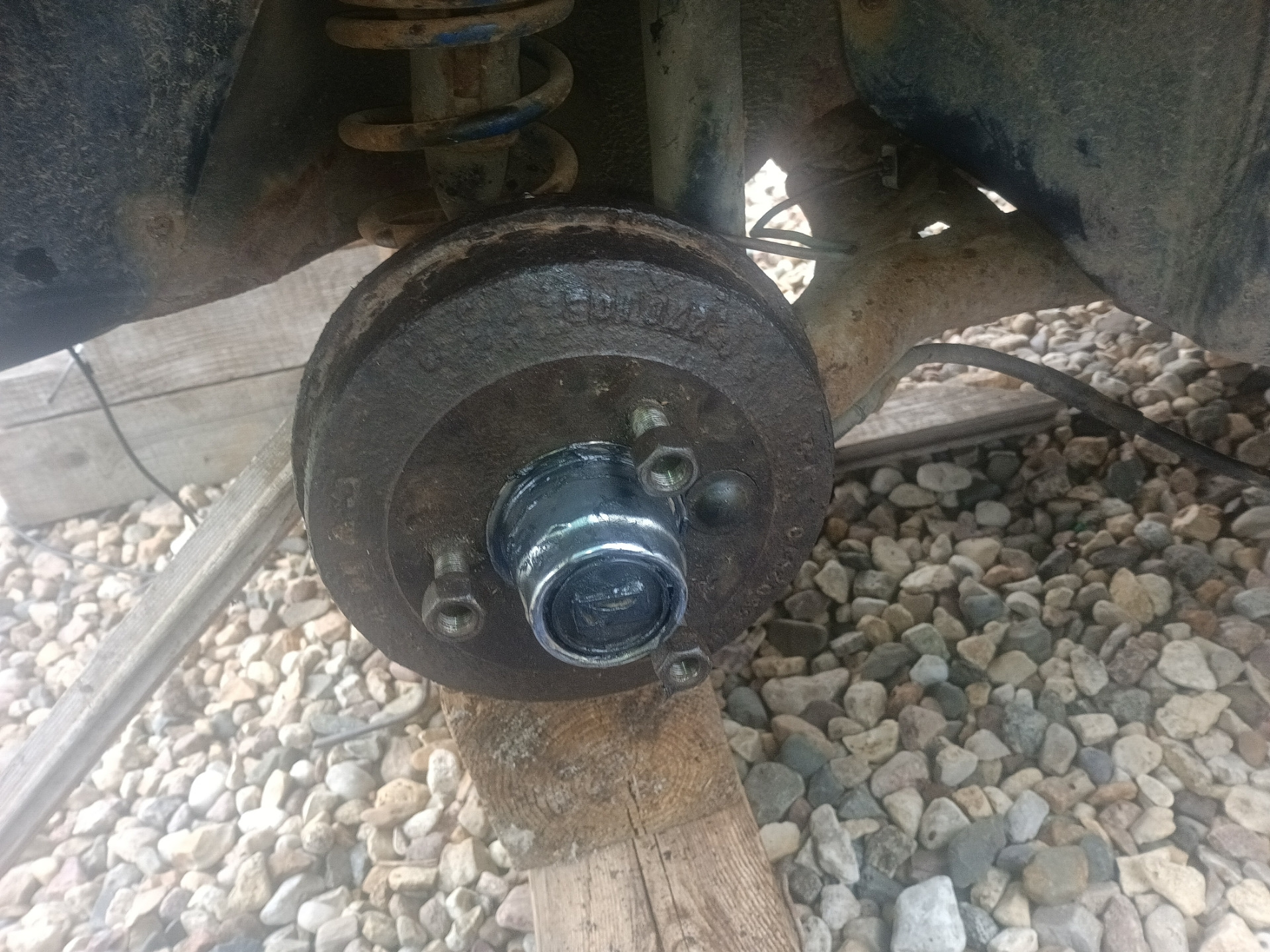 Замена тормозного цилиндра и ступичного подшипника на Оке. — Lada 11113 ...