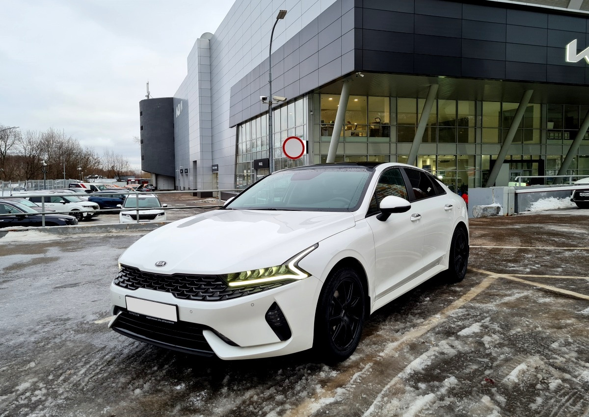 2022 Kia K5 GT Line Wolf Grey Red Interior Specs Price - YouTube