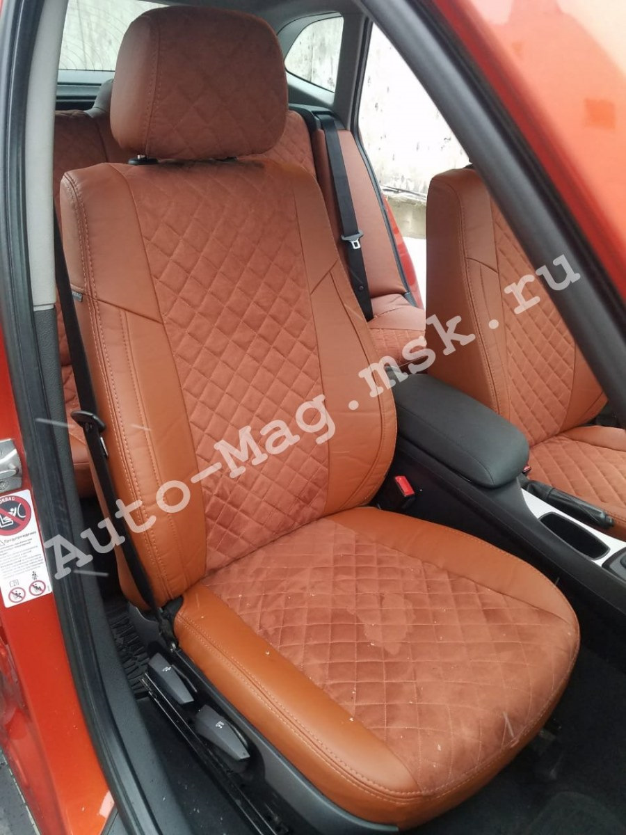 Чехлы на БМВ Х1 (е84) из экокожи с алькантарой от Автопилот — Auto-mag ...