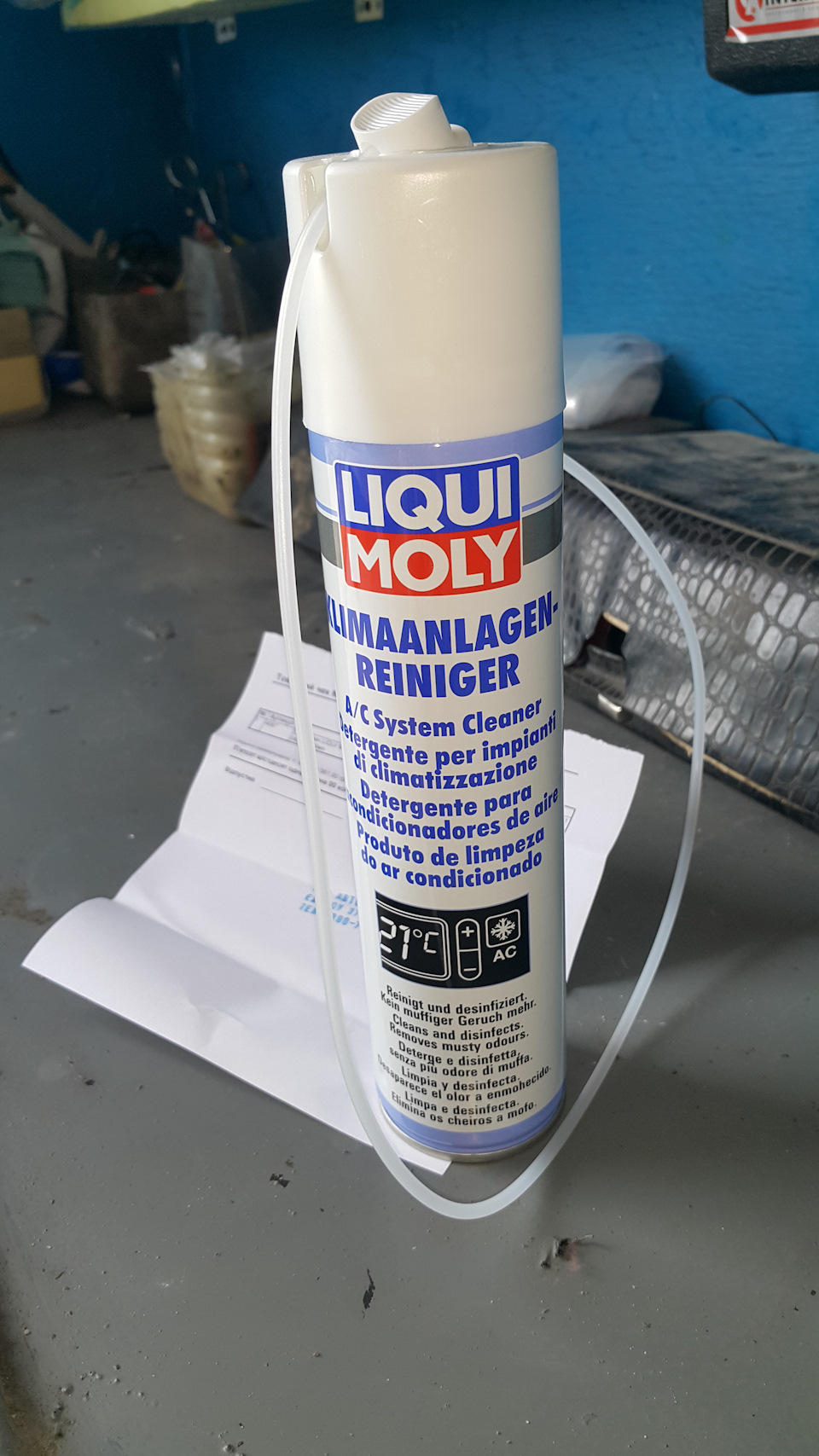 Очиститель кондиционера liqui moly klima