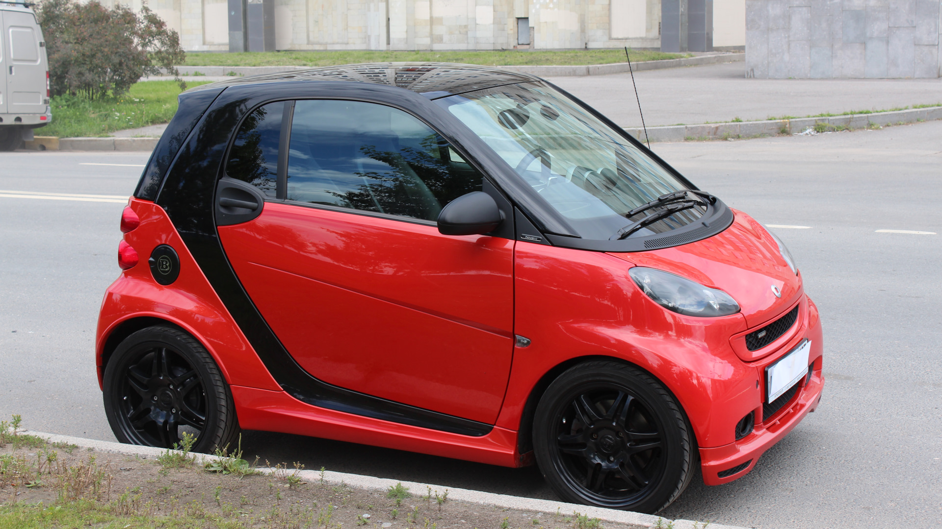 Smart Fortwo 2008 чёрно крастный