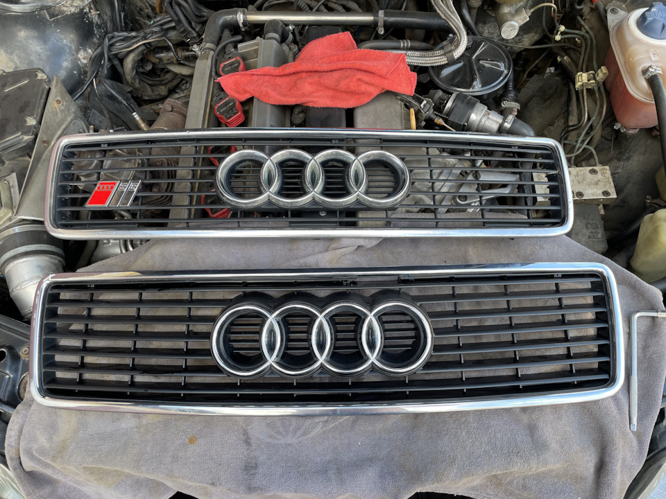 №10. Решетка радиатора 20v Turbo Quattro — Audi S4 (C4), 2,2 л, 1992 ...