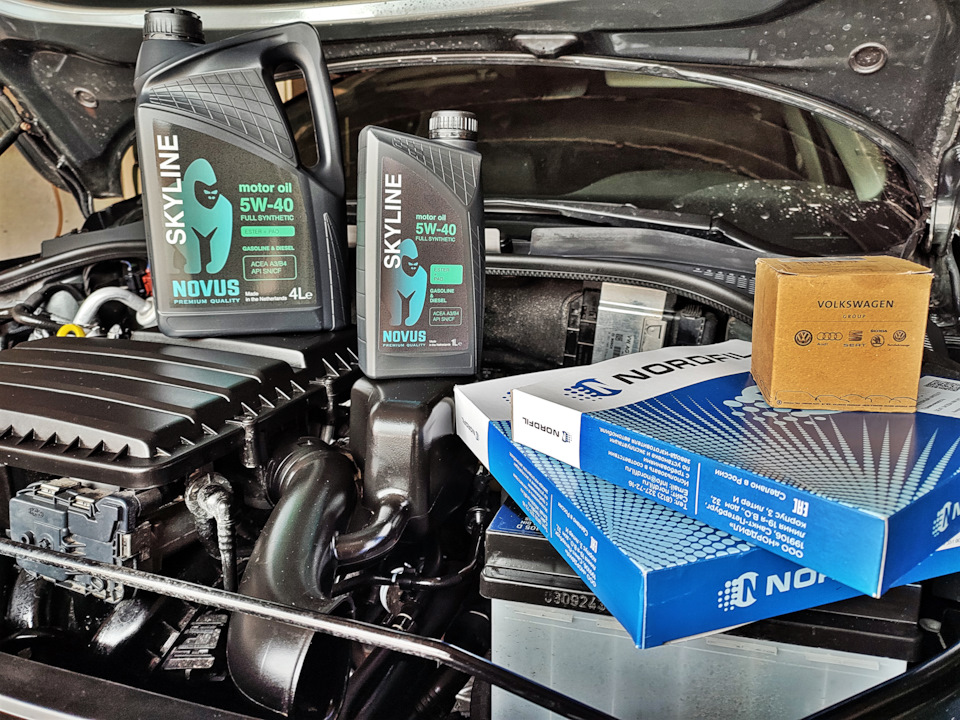 SKYLINE от Novus 5W-40 — ПРЕМИАЛЬНОЕ моторное масло для Volkswagen Polo ...