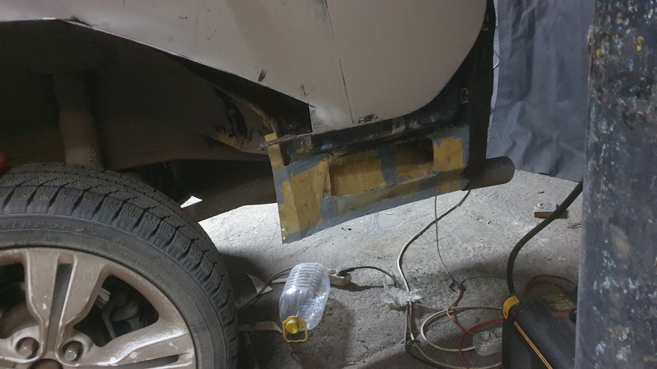 замена порогов и гнилых мест — Honda Stepwgn (2G), 2 л, 2001 года ...