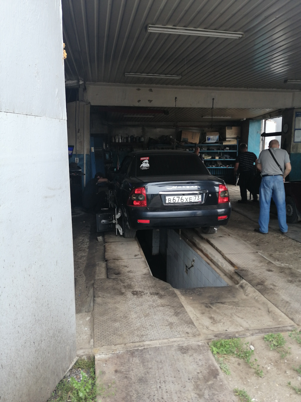 Сход/развал — LADA Приора седан, 1,6 л., 2007 года | визит на сервис ...