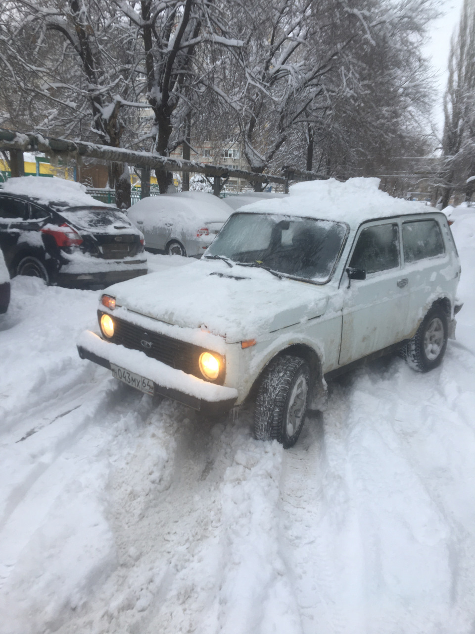 Нива в снегу — Lada 4x4 3D, 1,7 л, 2003 года | покатушки | DRIVE2