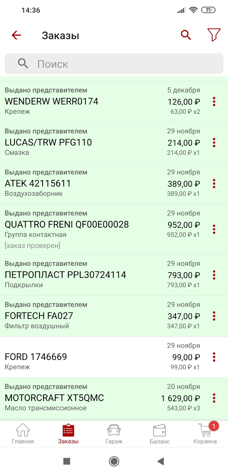 Фото в бортжурнале Ford Focus Hatchback II. Запчасти на фото: PFG110, 42115611, QF00E00028, PPL30724114, FA027, 1746669, XT5QMC