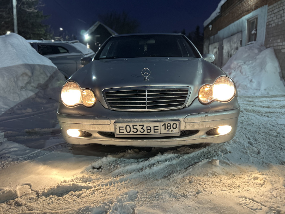 #3 Противотуманные фары — Mercedes-Benz C-Class (W203), 1,8 л, 2001 ...