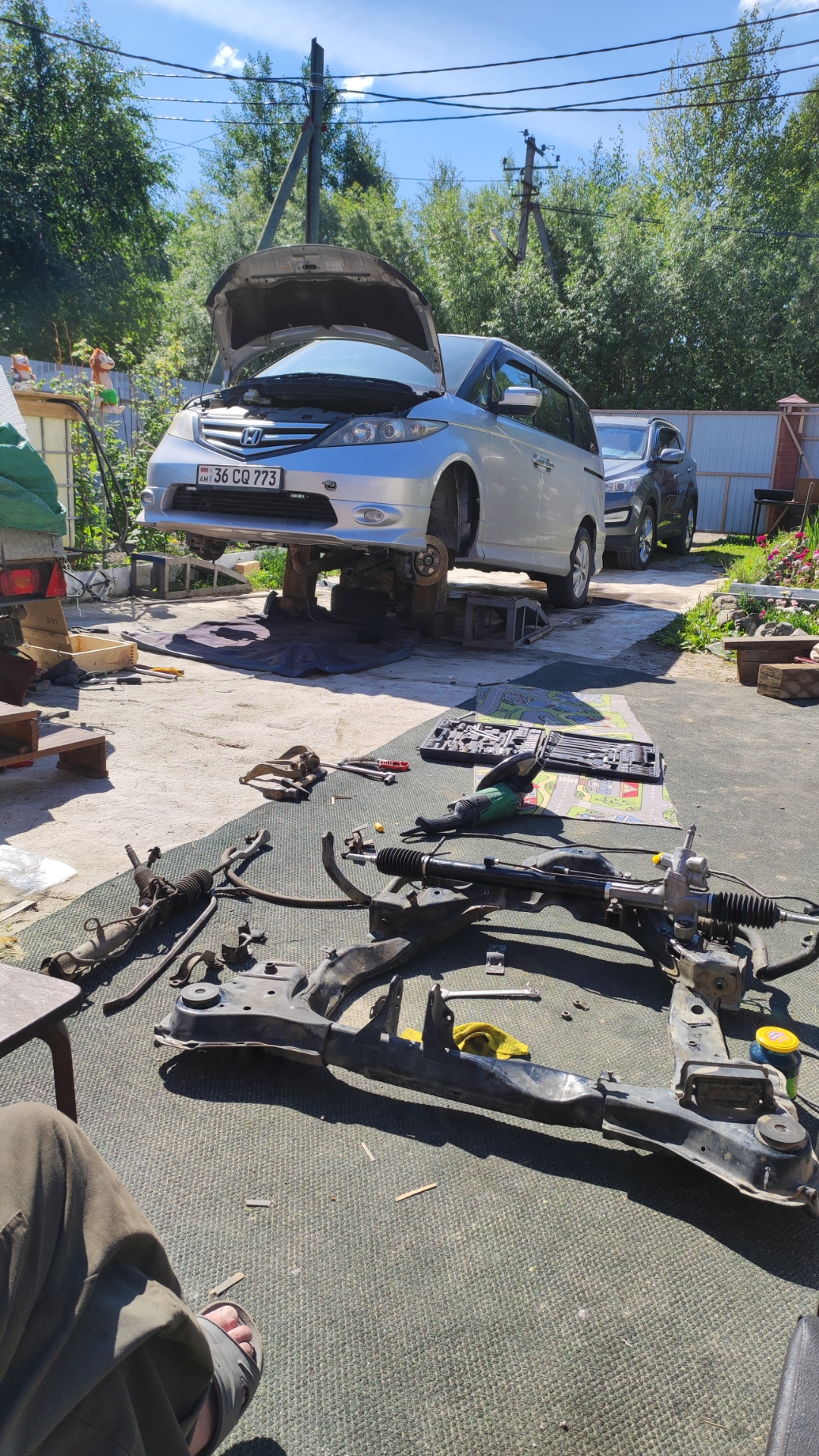 Перекидка: установка новой рулевой рейки от Донгфенг Элюзион — Honda ...