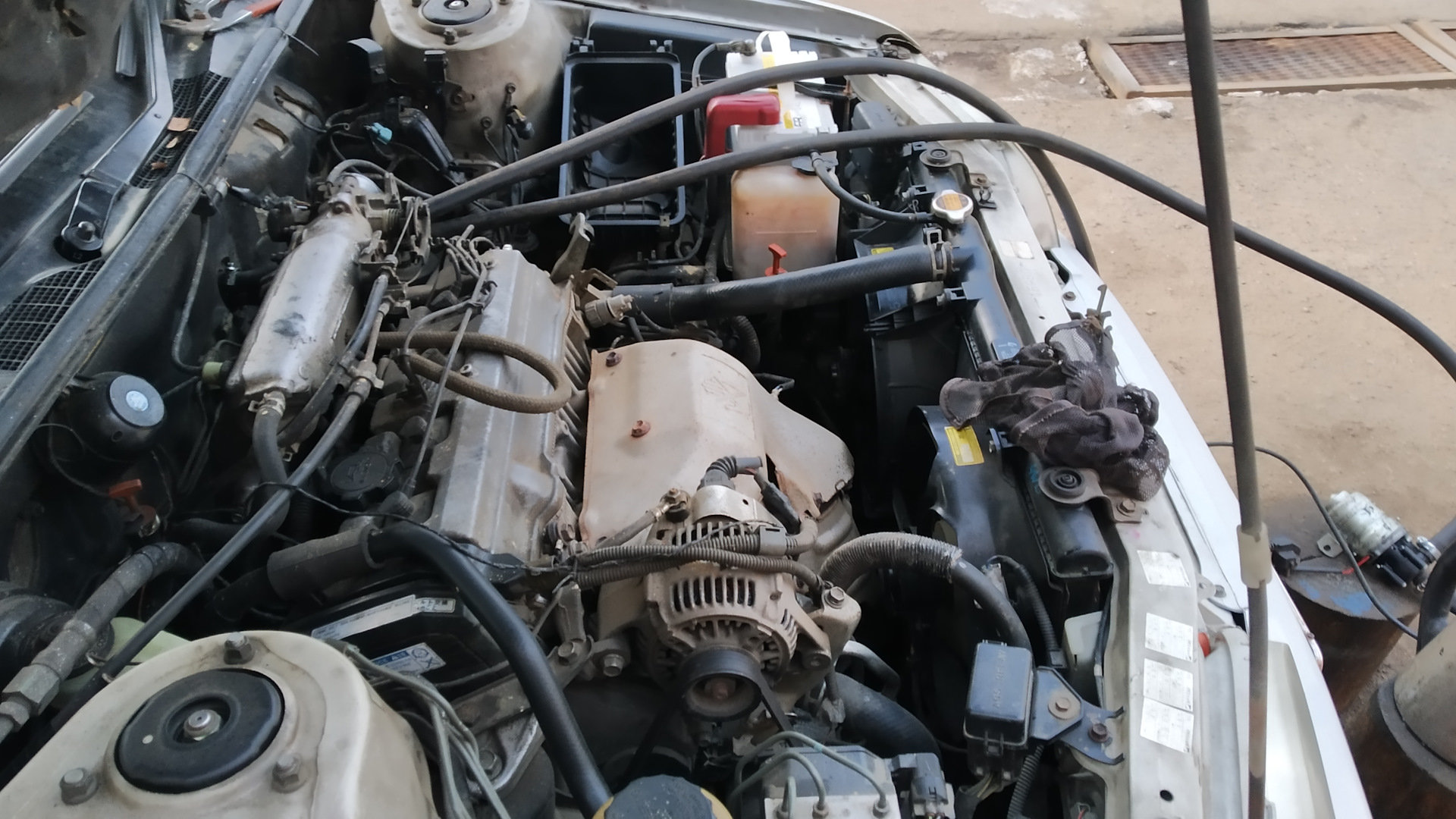 Промывка радиатора печки без снятия — Toyota Camry (V40), 2 л, 1998 ...