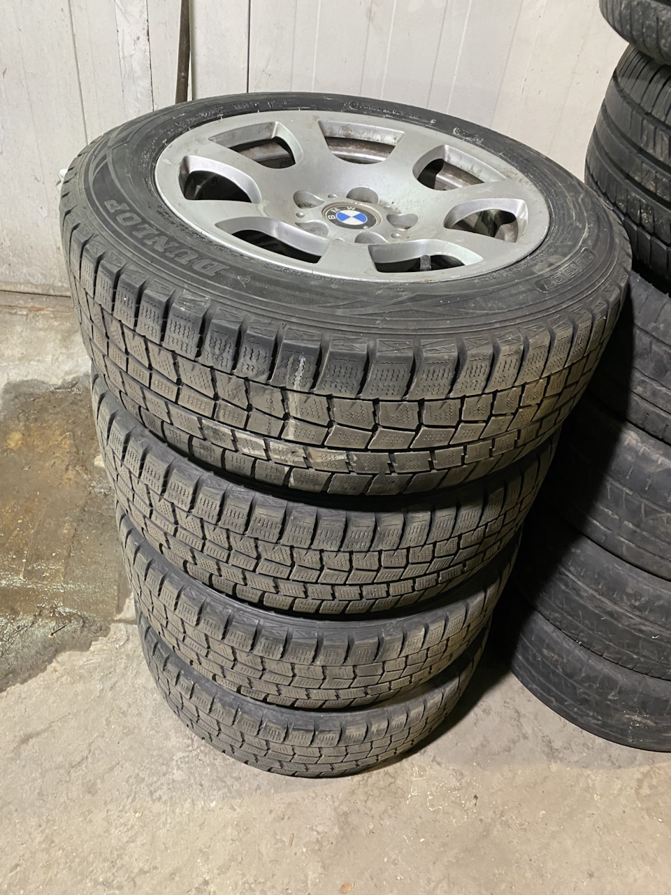 Зимняя резина и диски BMW e46 v8 3uz Бмв е46 в8 3узет Toyota — BMW 3 ...