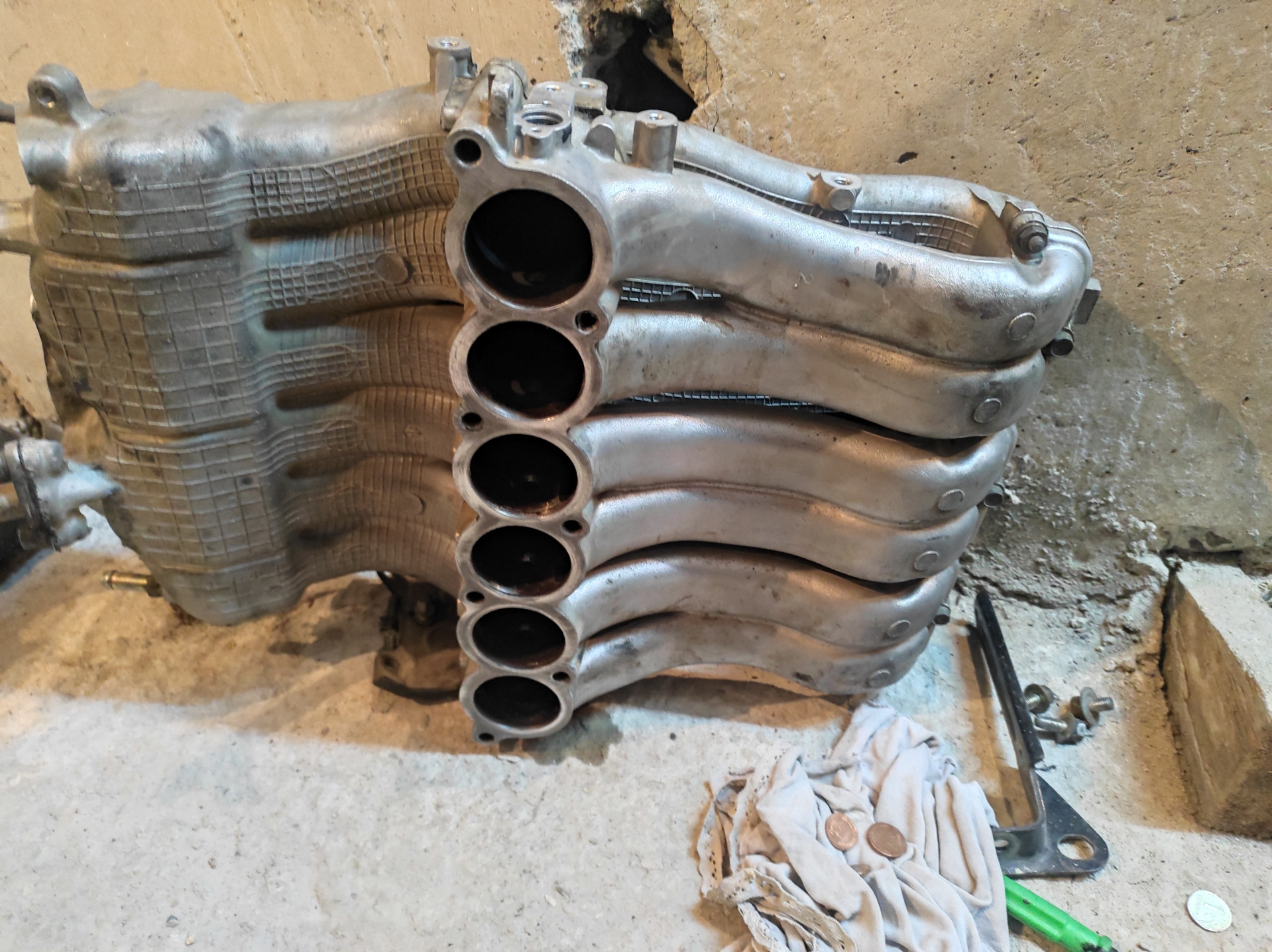 6G74 Удаление заслонок впускного коллектора — Mitsubishi Pajero (2G), 3 ...