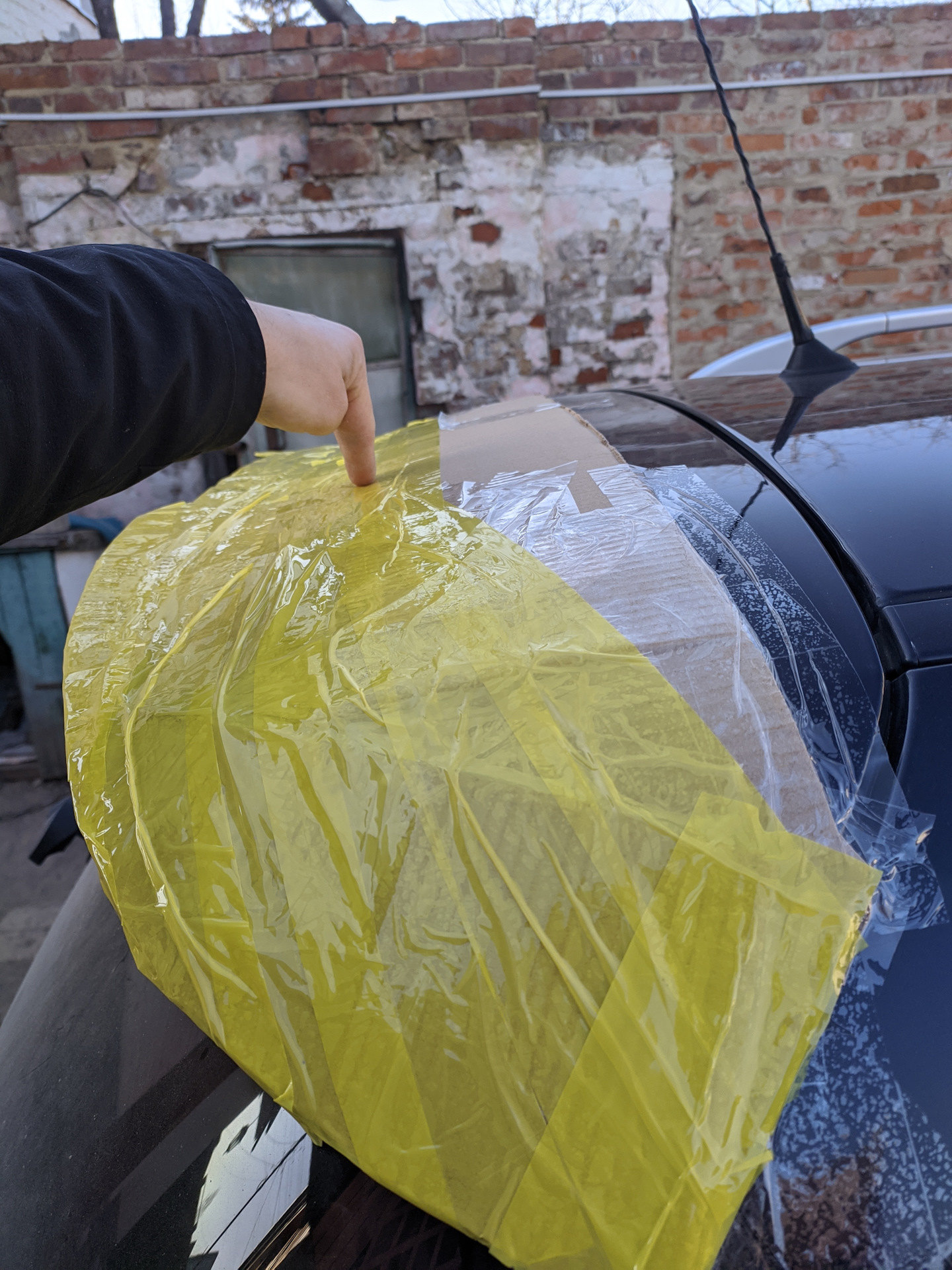 Макет спойлера из ПВХ. — Renault Megane II, 1,6 л, 2008 года | стайлинг ...