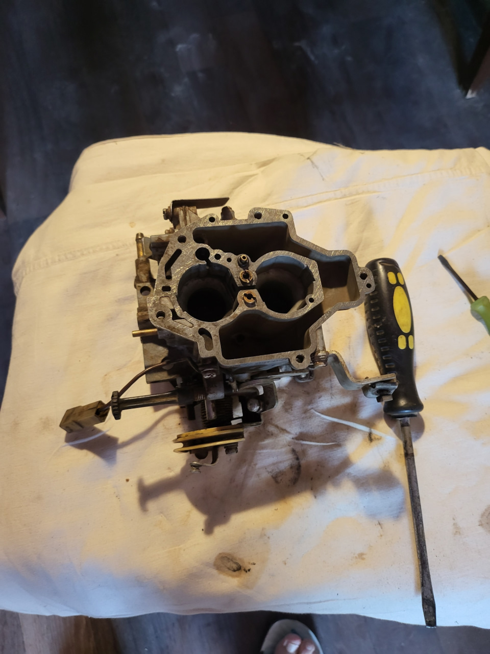 Карб. Чистка, регулировка и изучение — Москвич 2141, 1,5 л, 1990 года ...