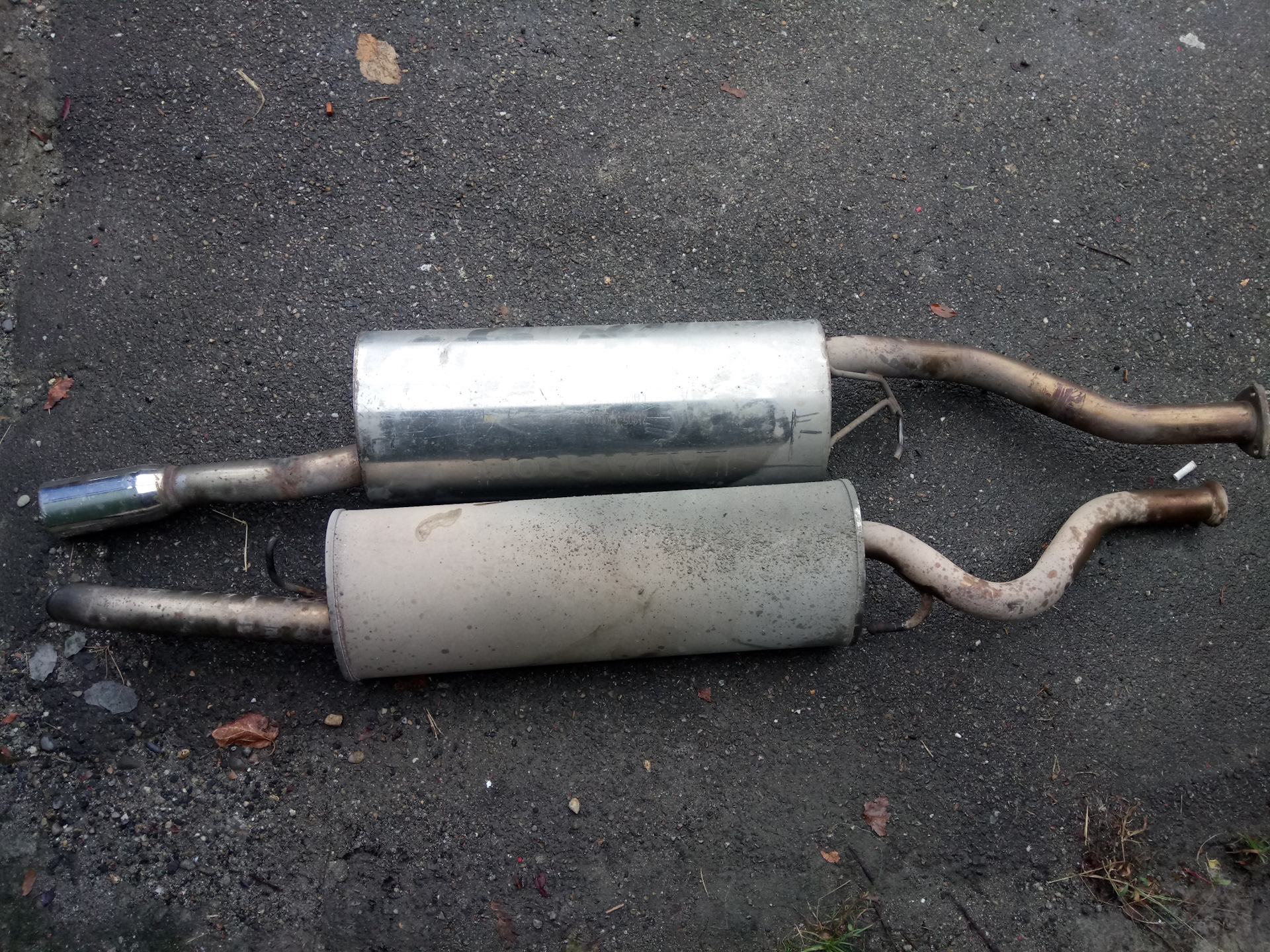 Паук 4-2-1. Выхлоп с гранты спорт. — Lada Приора седан, 1,6 л, 2013 ...