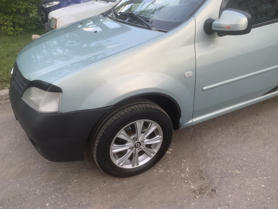 Чернение резины и его польза — Renault Logan (1G), 1,6 л, 2007 года ...