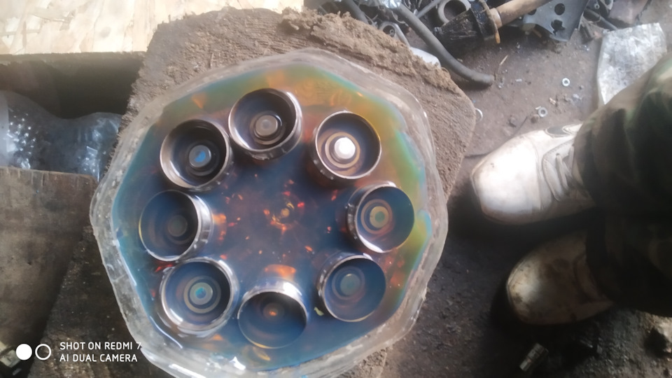 Кухонная промывка компенсаторов. — Audi 80 (B3), 1,8 л, 1987 года ...