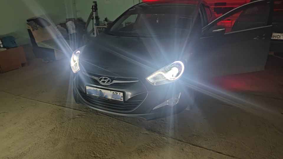 Бампер на месте - Hyundai i40, 2 л, 2013 года кузовной ремонт DRIVE2