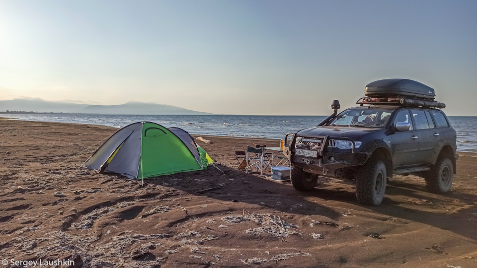 Поставили лагерь. — Mitsubishi Pajero Sport (2G)