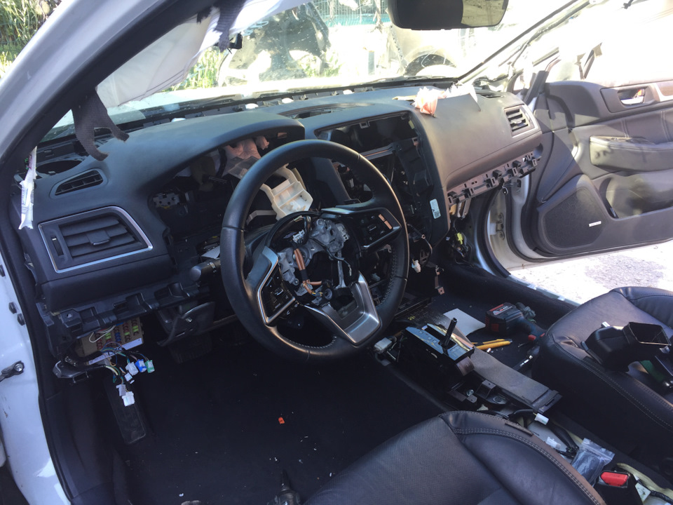 Разбор салона, замена торпеды — Subaru Legacy (BN/BS), 2,5 л, 2018 года ...