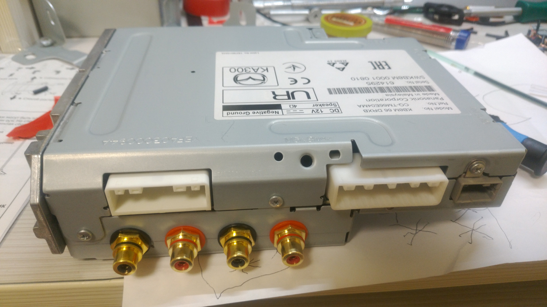 Распайка линейных выходов на Mazda CX-5 (2021 г.в.), твик (upgrade ...